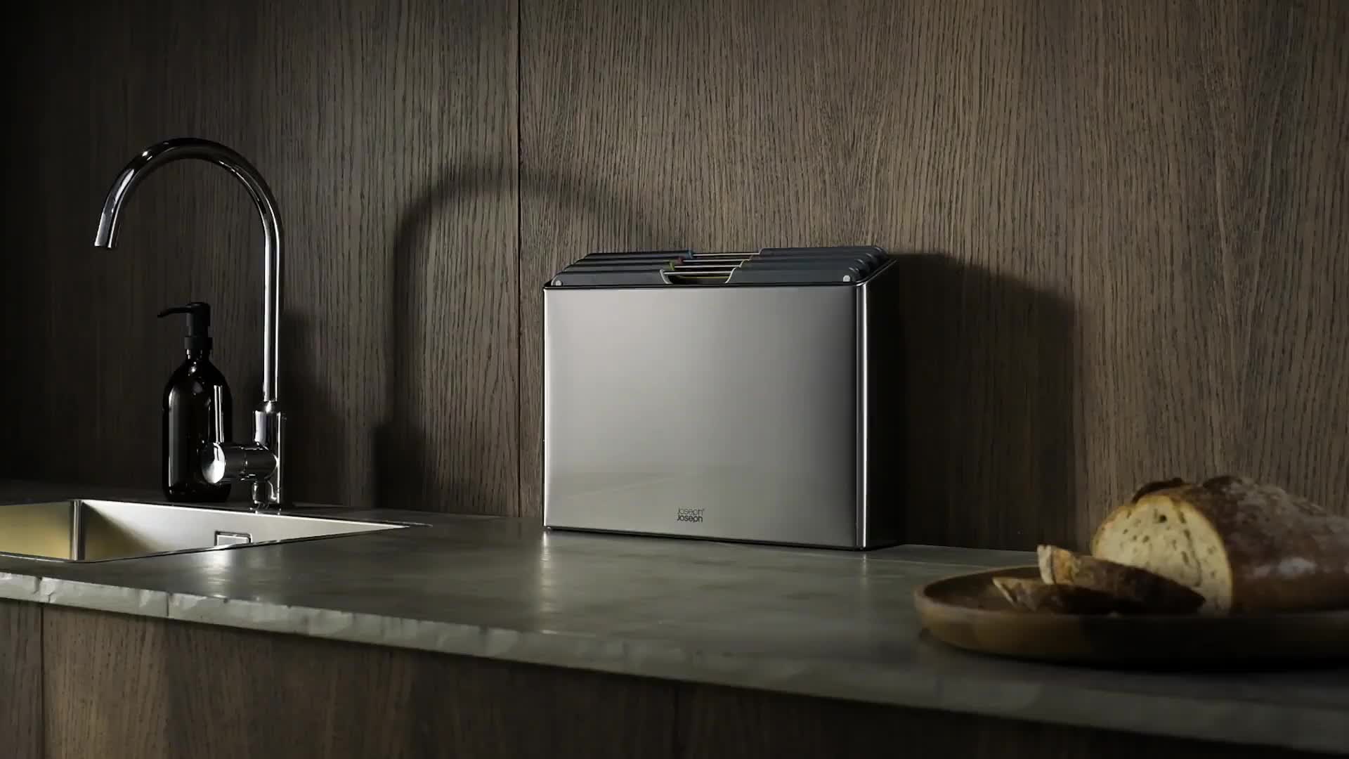 Folio™ Black Cutting Boards Set of 4 | Joseph Joseph US